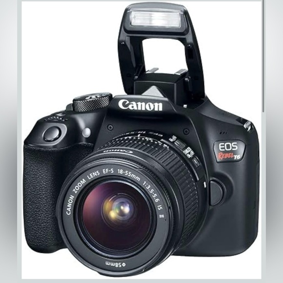 Canon EOS Rebel T6 Black DSLR Camera with 18-55mm lens- ER-300mm lens+ more! - Picture 2 of 16